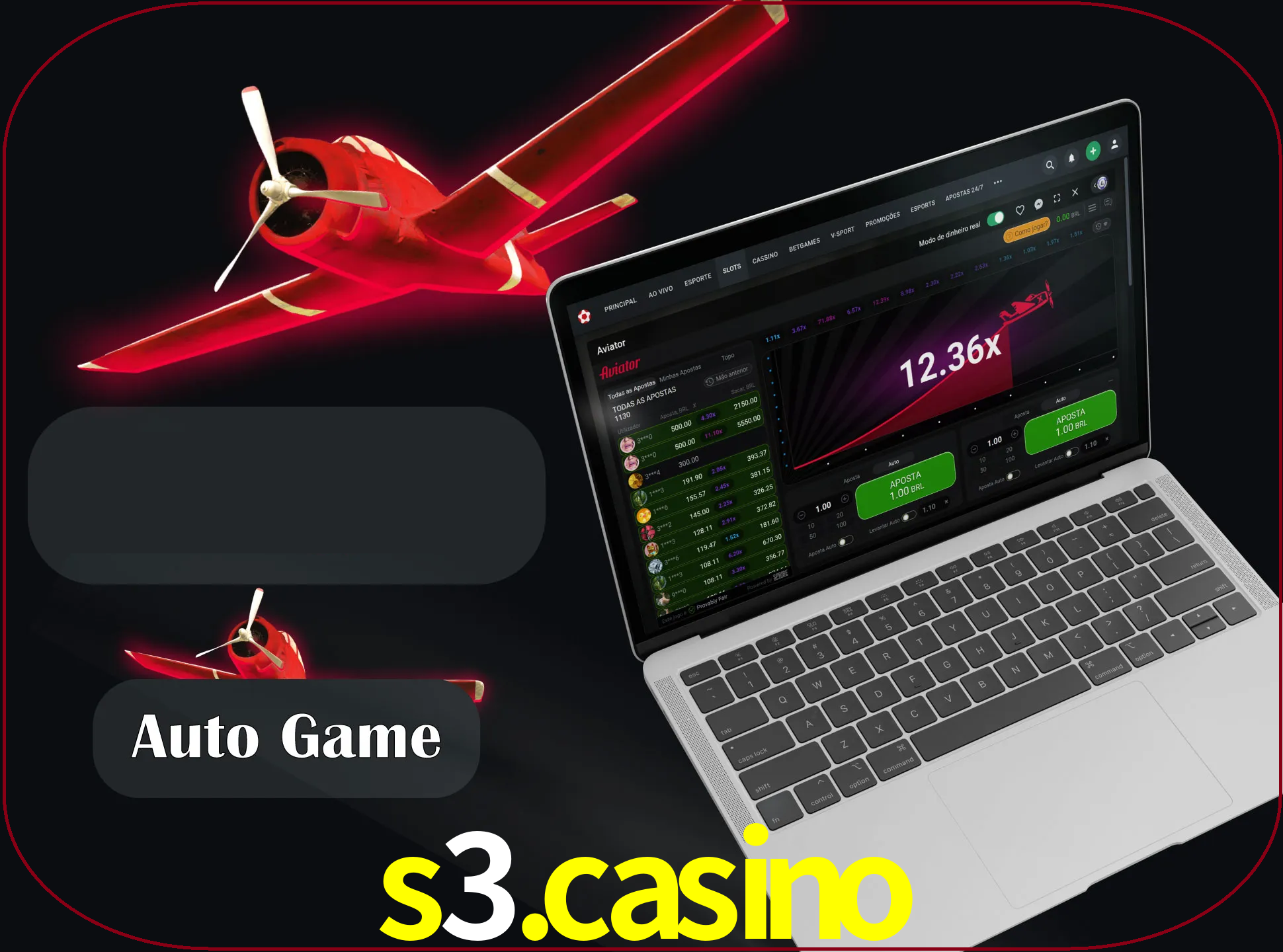 No modo automático, os jogos apostam e sacam seu dinheiro automaticamente.