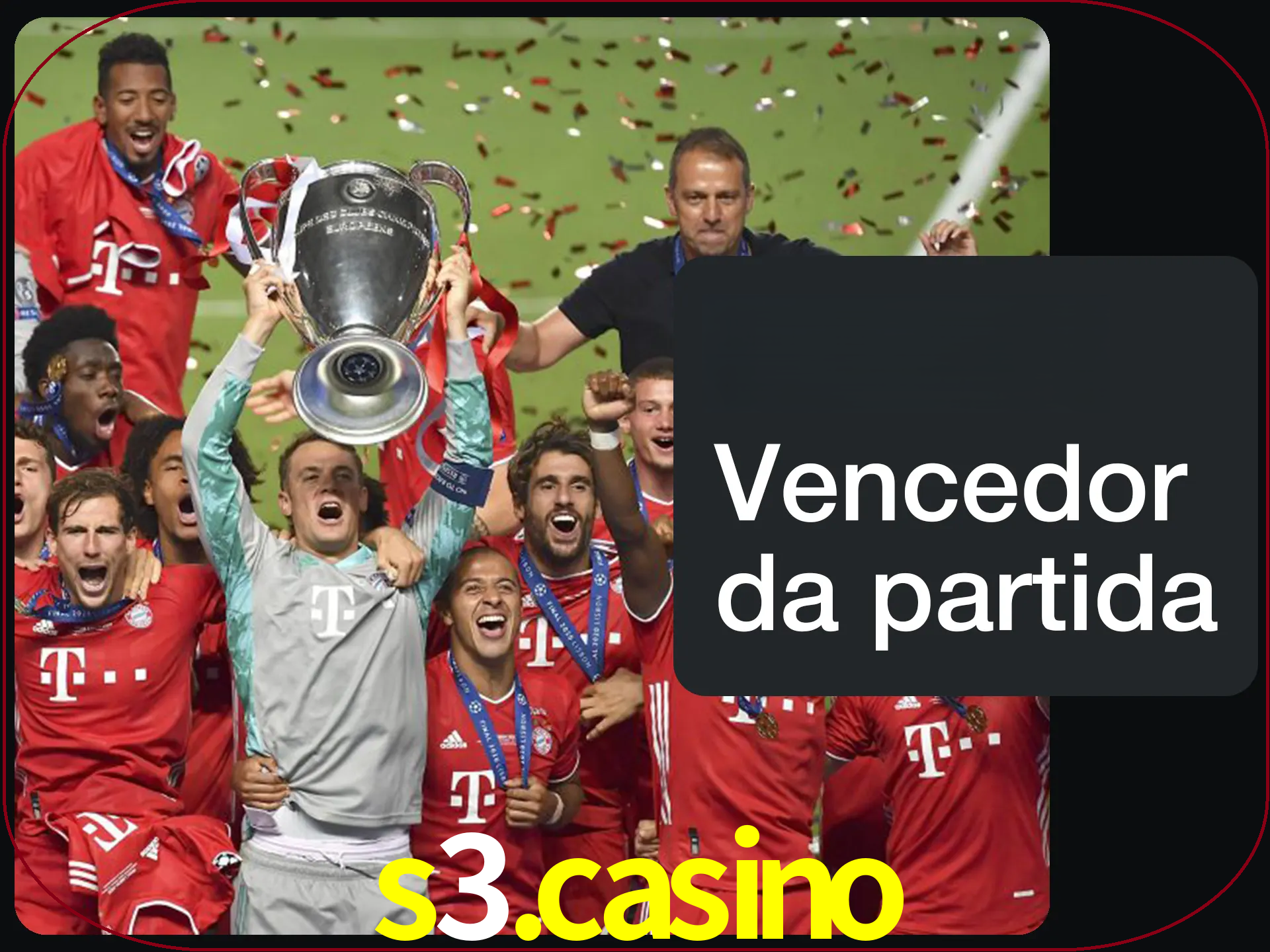 Aposte no vencedor e ganhe uma grande quantia de dinheiro.