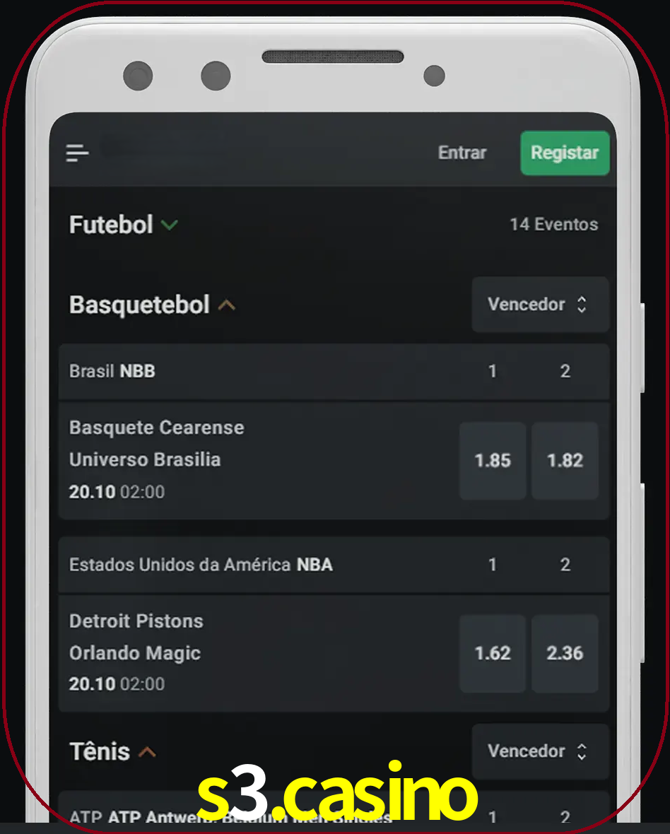 Aposte e assista aos esportes em formato ao vivo.